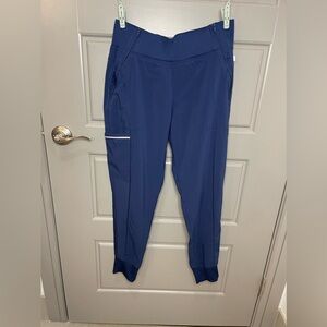 Cherokee Infinity Navy Blue Petite Small Jogger Scrub Bottom